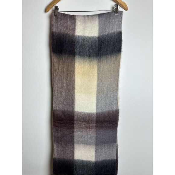 Chunky Plaid oversized scarf - Picture 4 of 7